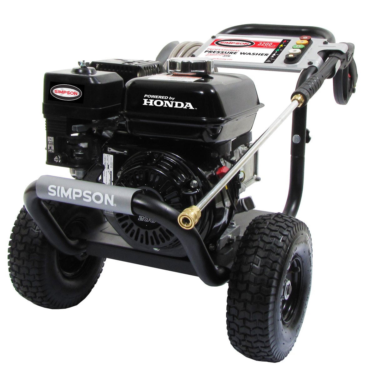 Simpson PS3228-S PowerShot 3300 PSI @ 2.5GPM Pressure Washer (Cold Water,  Gas) w/Honda Engine GX200