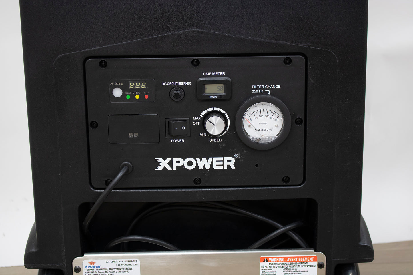 XPOWER AP-1500D Commercial 4-Stage HEPA Air Filtration System 700 CFM