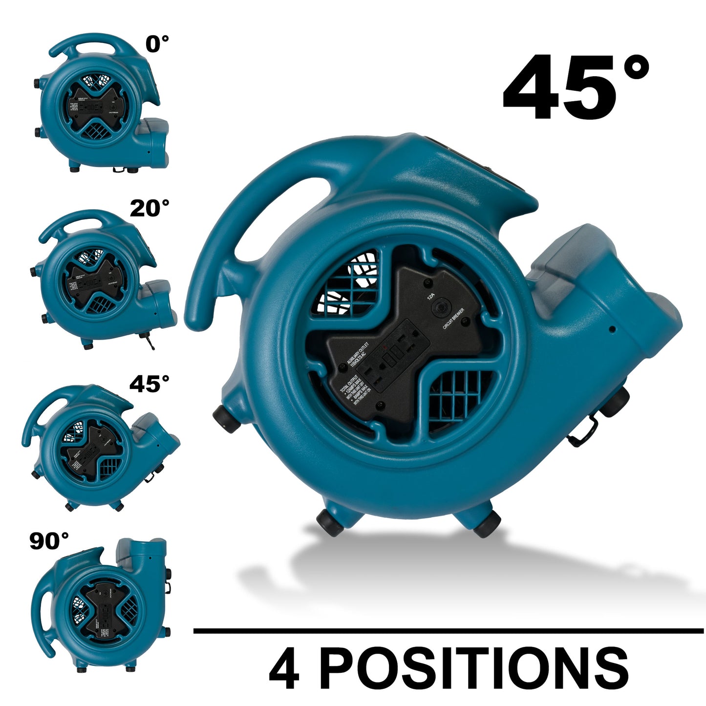 XPOWER X-600A 1/3 HP Air Mover with Daisy Chain