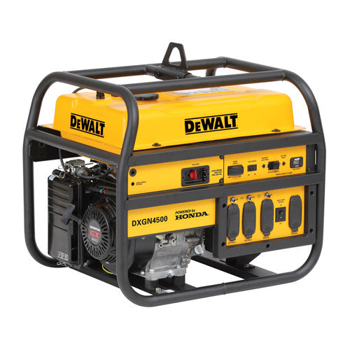 DEWALT 4200 Watt Commercial Portable Generator DXGN4500 w/ Honda Engine - Generator - DEWALT