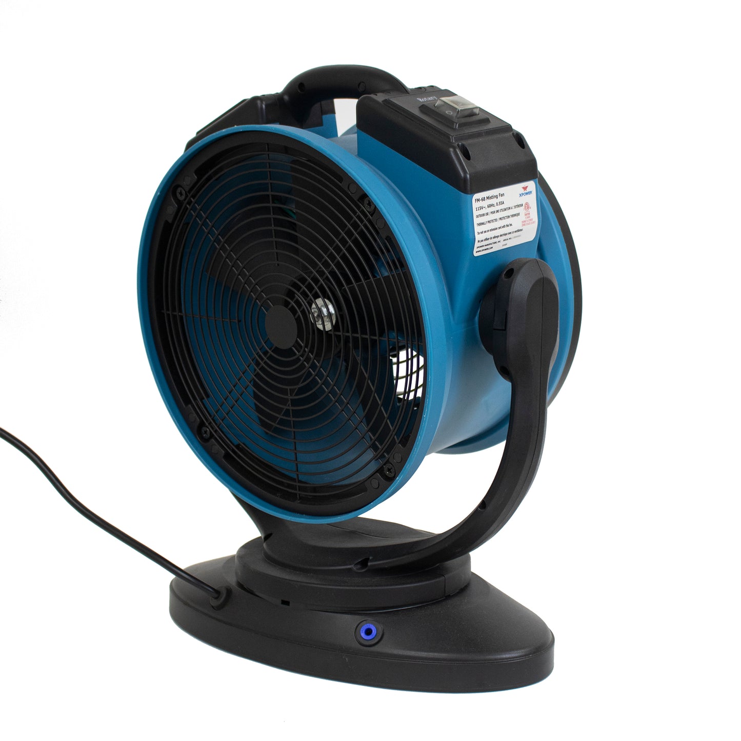 XPOWER FM-68 Multi-Purpose Oscillating Misting Fan and Air Circulator