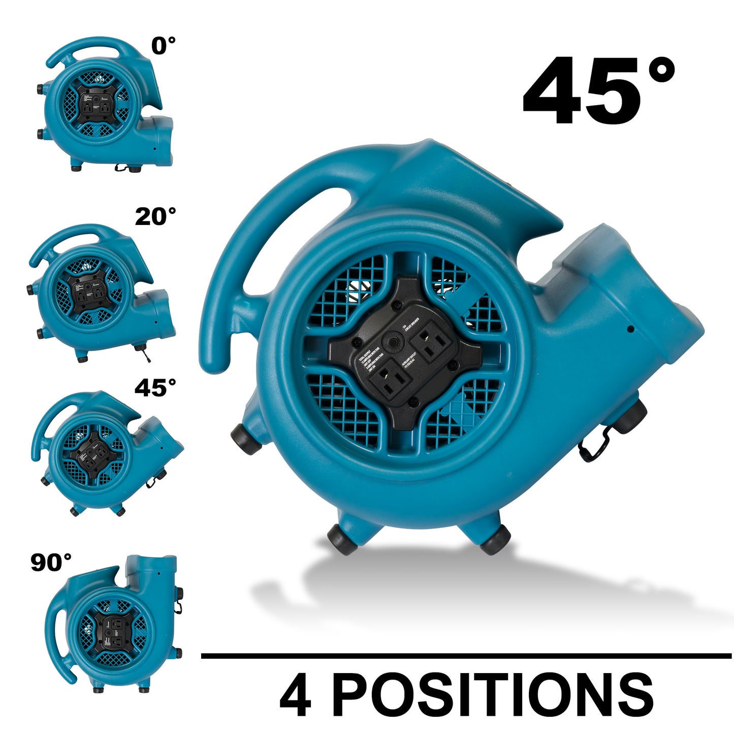 XPOWER X-400A 1/4 HP Air Mover with Daisy Chain