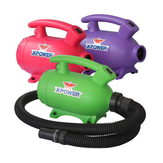 XPOWER B-55 Home Pet Dryer - Pink - Green - Purple